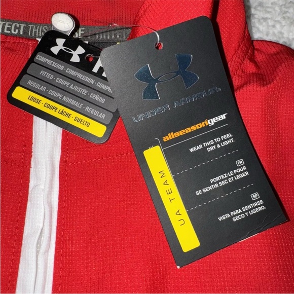 Under Armour All Season Gear NWT Loose 1/4 Zip Jacket Men's Large Red - Picture 6 of 11
